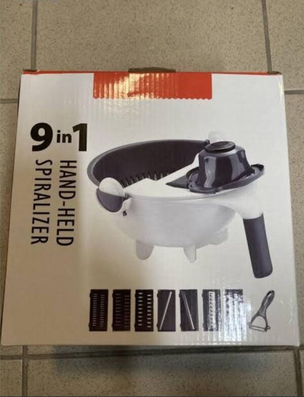 Vegetable Cutter Hand-Held Spiralizer 9 in 1 - Image 5