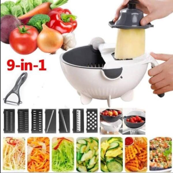 Vegetable Cutter Hand-Held Spiralizer 9 in 1 - Image 3
