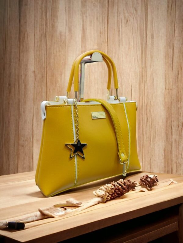 Ladies Casual Leather Hand Bag - Image 4