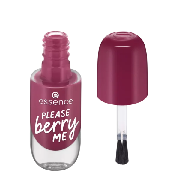 Essence Gel Nail Polish No. 20 PLEASE Berry ME, Purple, Express Result, Durable, Intense Colour,
