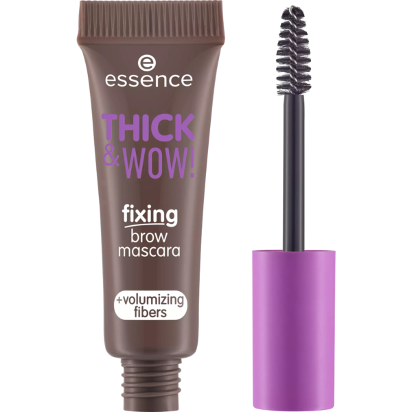 Essence Thick & Wow! Fixing Brow Mascara 02 Ash Brown 6Ml - Image 3