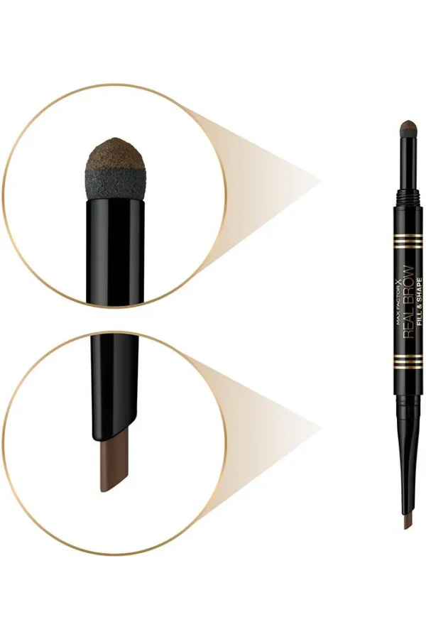 Max Factor Eyebrow Pencil Real Brow Fill & Shape - 03 Medium BROWN: - Image 5