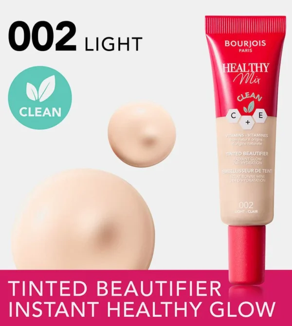 Boujois Healthy Mix Clean Tinted Beutifier FND 002 Light