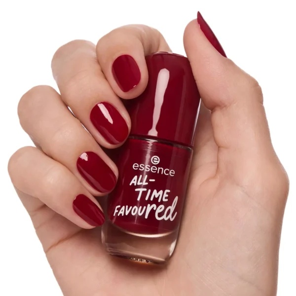 Essence Gel Nail colour, Nail polish, no. 14, ALL TIME FAV Red, long-lasting: - Image 7