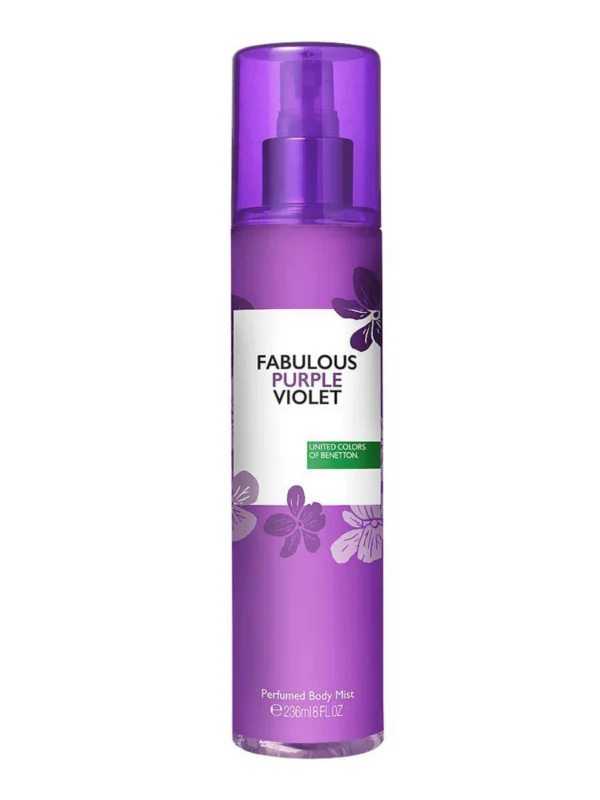 United Colors Of Benetton Fabulous Purple Violet Body Mist 236ml - Image 4
