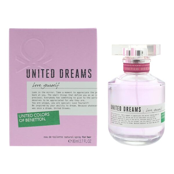 Benetton United Dreams Love Yourself Eau de Toilette Spray for Women,50ML: - Image 7