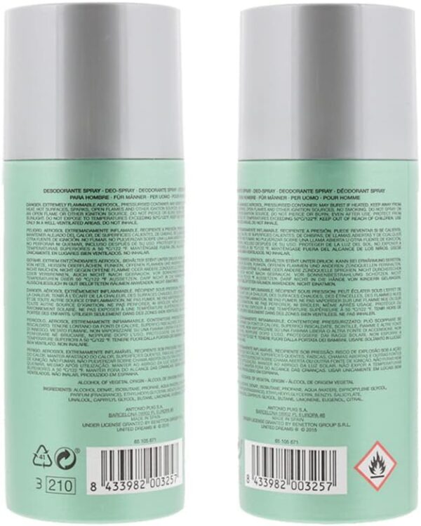 United Colors Of Benetton United Dreams Be Strong Deodorant Spray 150ml For Men - Image 3