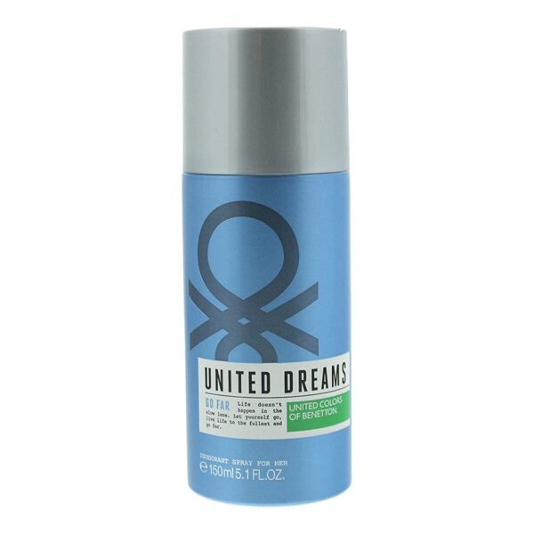 United Colors of Benetton United Dreams Go Far Deodorant, 150ml - Image 2