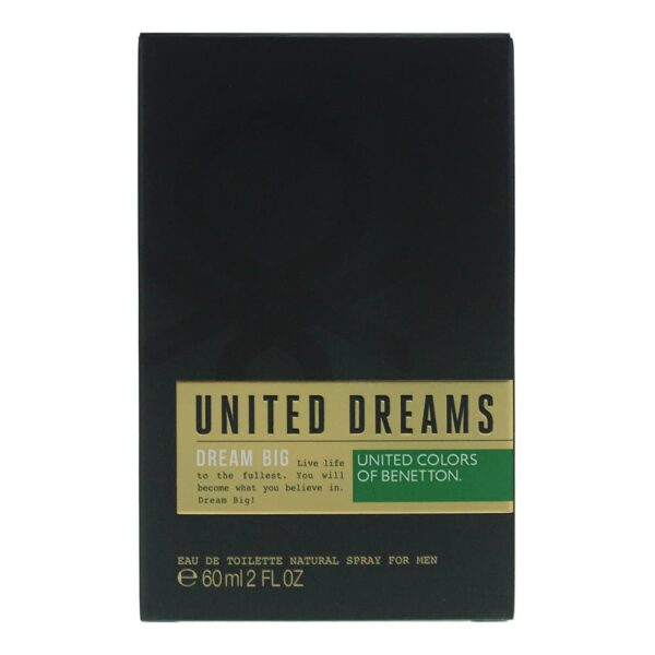 Benetton United Dreams Eau de Toilette Spray for Men, DREAM BIG, 60ML: - Image 2