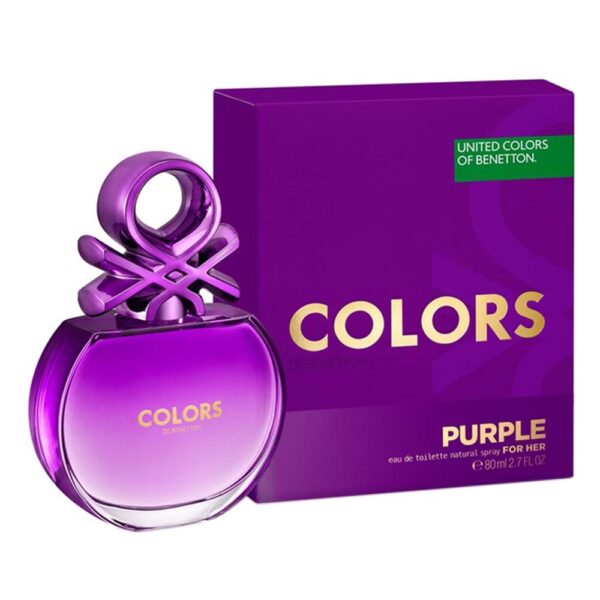 Benetton Purple Eau de Toilette Spray for Women, 2.7 Ounce 80ML: