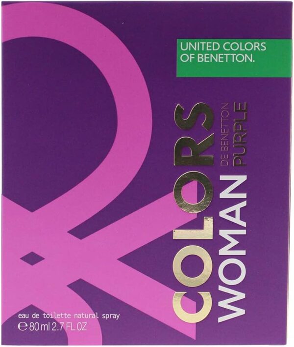 Benetton Purple Eau de Toilette Spray for Women, 2.7 Ounce 80ML: - Image 6