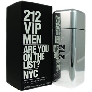 Carolina Herrera 212 Vip Eau De Toilette Spray for Men, 3.4 Ounce 200ML