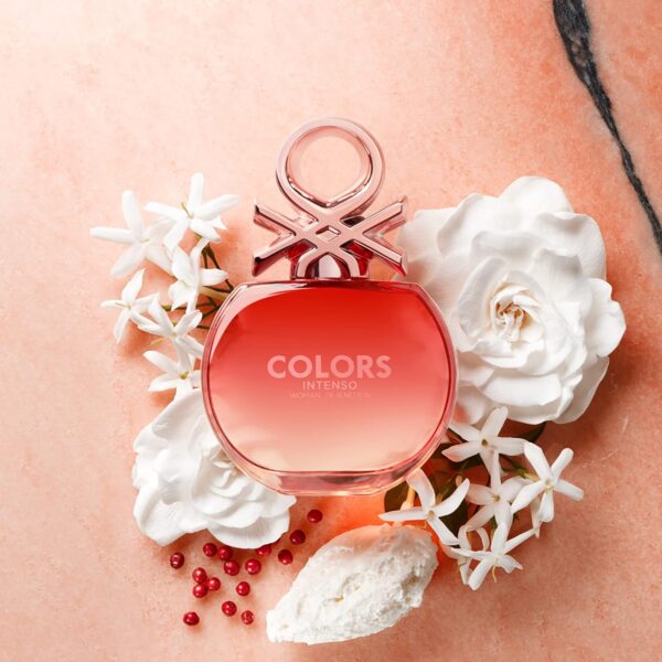 United Colors of Benetton Colors Rose for Women Intenso Eau de Parfum 80ml - Image 4