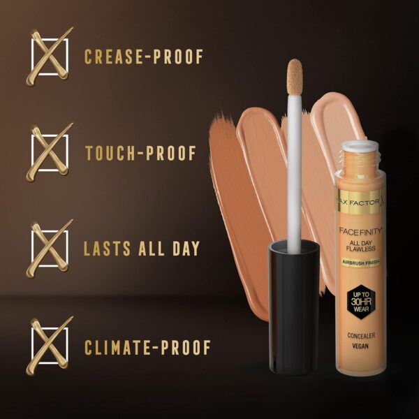 Max Factor Facefinity All Day Flawless Concealer Colour 40, 7.8 ml - Image 6