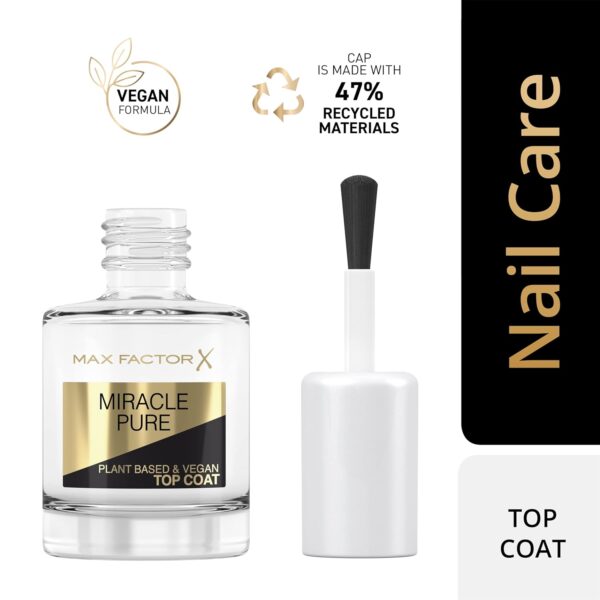 Max Factor Miracle Pure Nail Care Vegan Top Coat 12 ml
