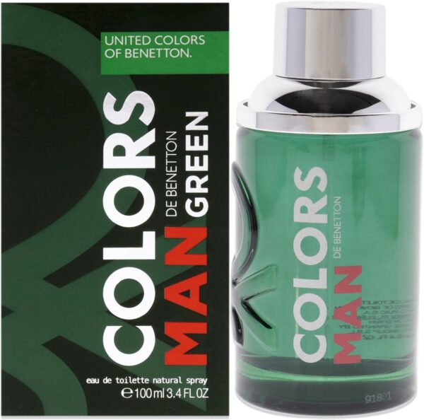 Benetton Colors Man Green Eau De Toilette 60ml Spray For Him: