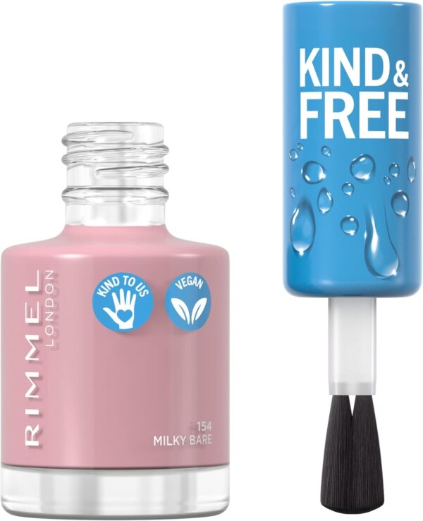 Rimmel - Kind et Free Nail Polish - 154 Milky Bare - 1 Unit - Image 5