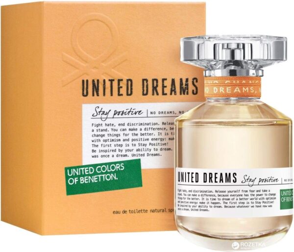 Benetton United Colours Stay Positive Eau De Toilette, 80ml