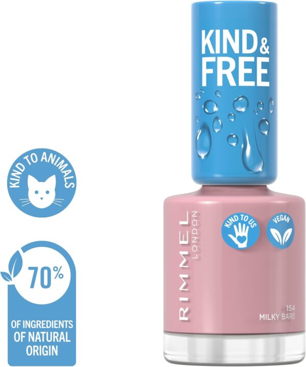 Rimmel - Kind et Free Nail Polish - 154 Milky Bare - 1 Unit