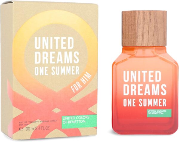 BENETTON UNITED DREAMS ONE SUMMER for Him by Benetton EDT SPRAY 3.4 OZ (EDITION 2019) 100ml: - Image 3