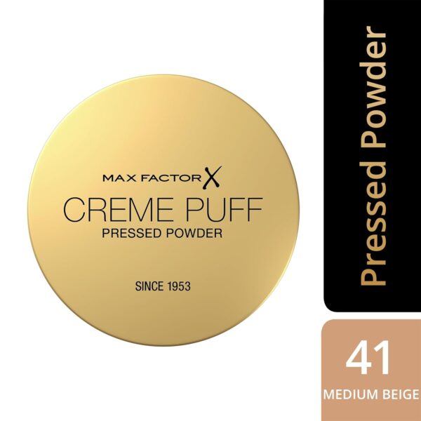 Max Factor Creme Puff Pressed Powder - Medium Beige 41 - Image 3