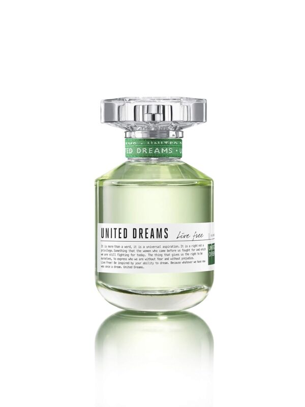 Benetton United Dreams Live Free Eau de Toilette Spray for Women, 50ML: - Image 3