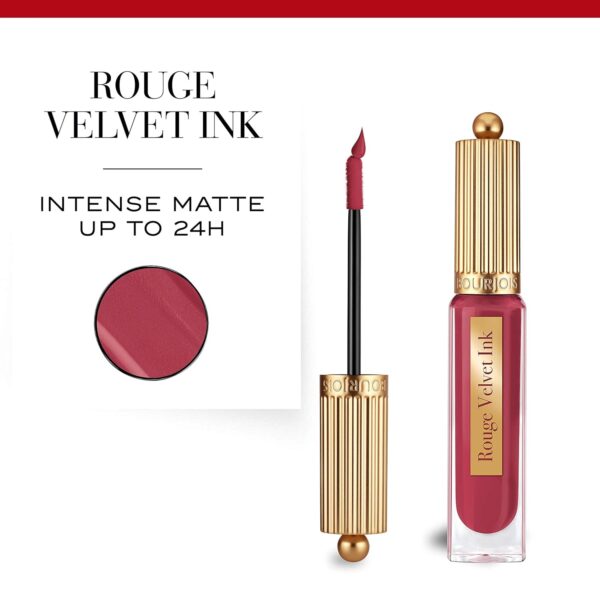 Bourjois Rouge Velvet Ink Liquid Lipstick (15 Sweet Dar(k) ling) - Image 6