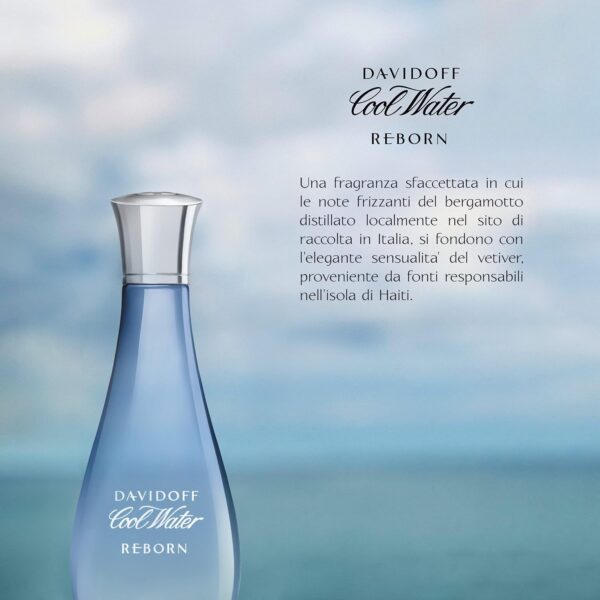 Davidoff Cool Water Reborn Eau de Toilette – Floral Woody Women's Perfume 100ML: - Image 5