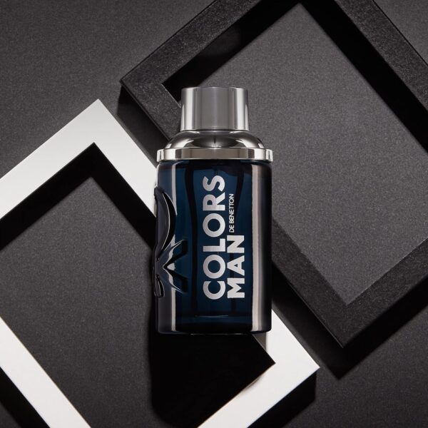 Benetton Colors Black Men Eau De Toilette -100ml - Image 4
