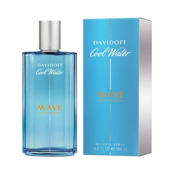 Davidoff Cool Water Wave Eau de Toilette – Fresh Woody Men's Cologne – With Notes of Sichuan Pepper, Juniper & Sandalwood – Luxury Perfumes for Men – Long Lasting