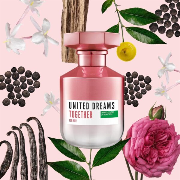 Benetton United COLORS Dream Together Eau De Toilette, Spray for Her 80ml: - Image 5