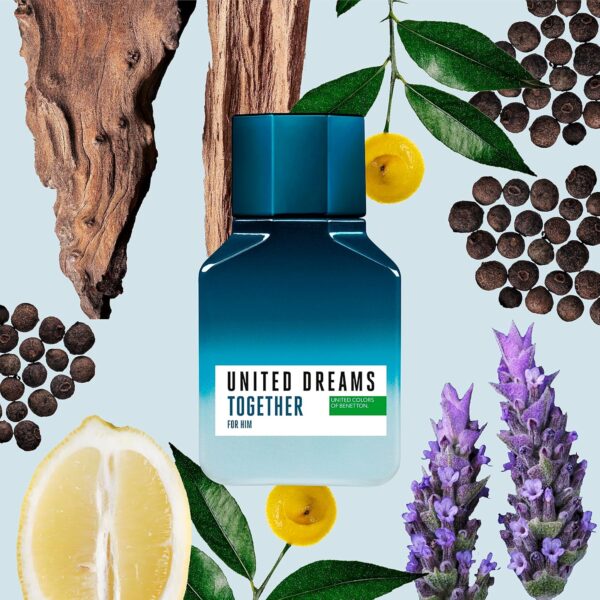 Benetton United COLORS Dream Together Eau De Toilette, Spray for Him 100ml: - Image 6