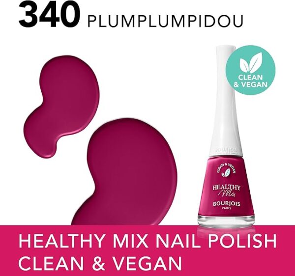 Bourjois Healthy Mix Vegan Nail Polish – 340 – Plumplumpidou, 12ML.