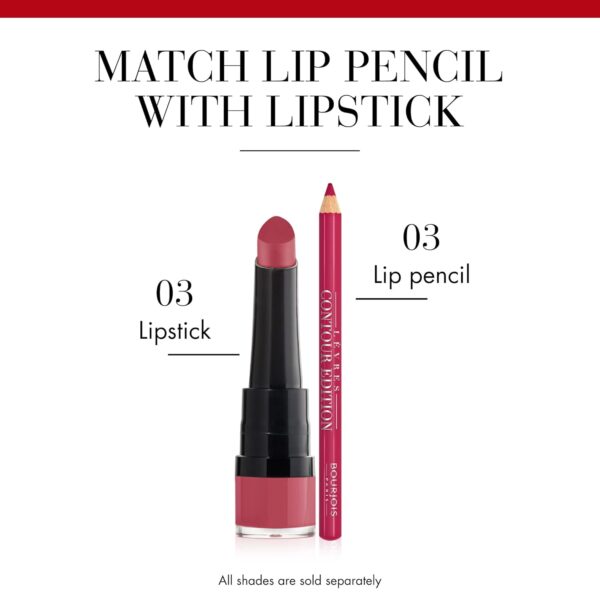 Bourjois Paris Rouge Velvet Lipstick 2.4g - 03 Hyppink Chic - Image 4