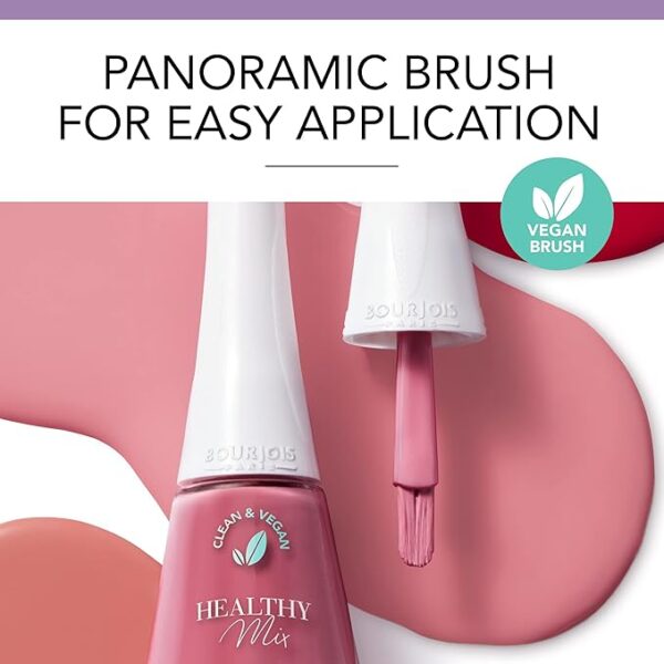 Bourjois Healthy Mix Vegan Nail Polish – 300 – Grenat'Ddictive, 12ML. - Image 4