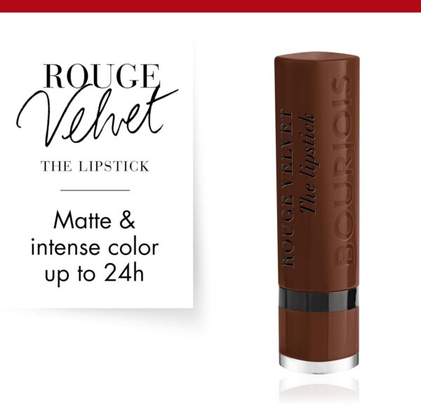 Bourjois Rouge Velvet The Lipstick # 25-Maca Brown - Image 2