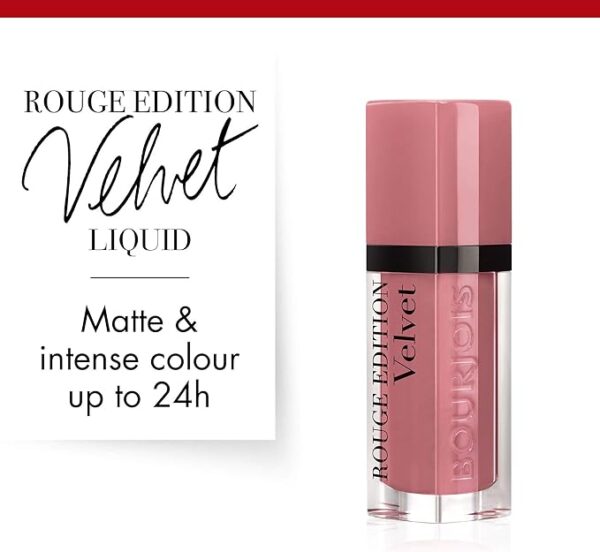 Bourjois, Rouge Edition Velvet Liquid lipstick 09 Happy Nude Year Volume, 7.7 ML. - Image 3