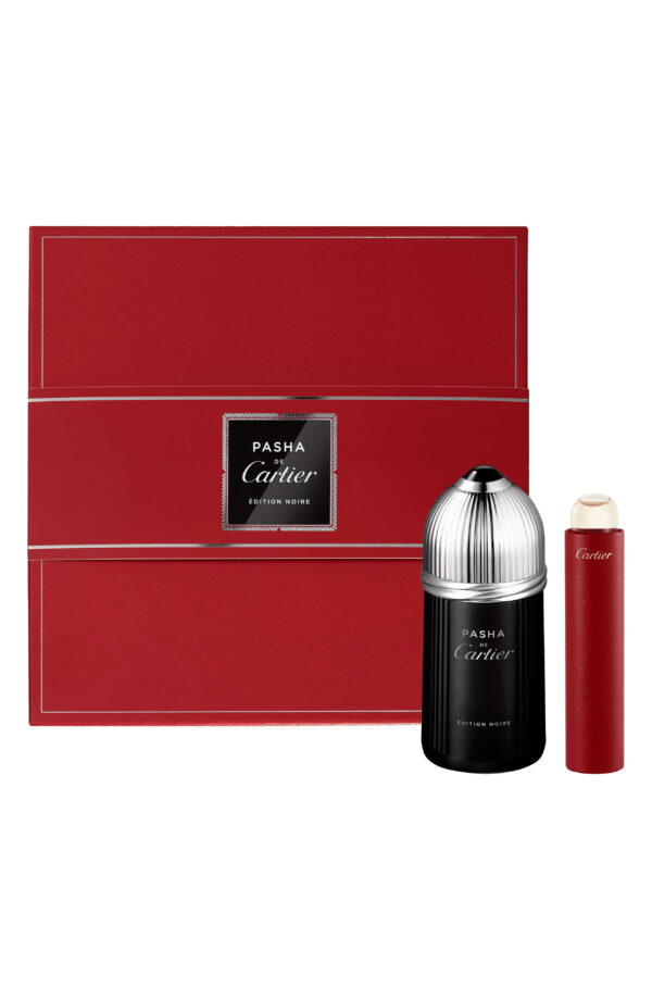 Pasha Edition Noire 100 ml Eau de Toilette gift set with Purse spray 15 ml.