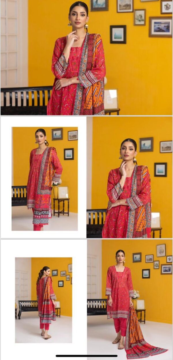 Regalia Salina Digital Printed Lawn Volume 25 (2024) Collection. 3 Piece Suits Unstitched. - Image 2