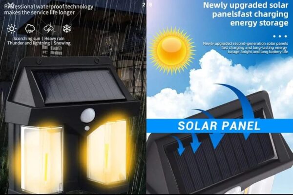 Solar Light Set  (Wall Mounted Pack of 2) - Image 5
