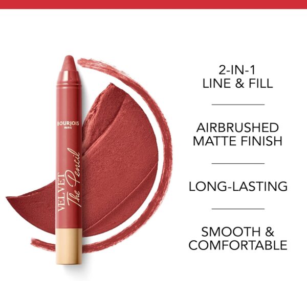 Bourjois Velvet The Pencil#04-less is brown, 3g, - Image 2