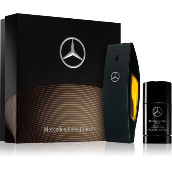 Mercedes-Benz Club Black 2 Piece Gift Set 100 ML EDT & 75 ML Deo Stick.