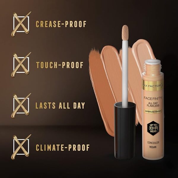 Max Factor Facefinity 3-in-1 All Day Flawless Liquid Foundation, SPF 20-N32 Light Beige, 30 ML. - Image 4