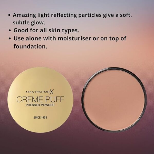 Max Factor Creme Puff Pressed Powder Compact Nouveau Beige 13 - Image 6