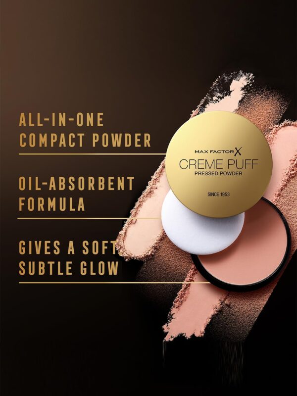 Max Factor Creme Puff Pressed Compact Powder, 41 Medium Beige, 14grm - Image 2