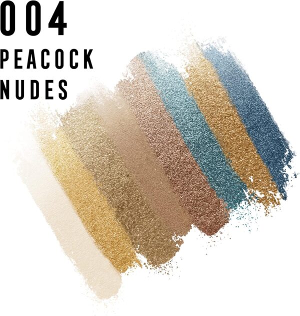 Max Factor Masterpiece Nude Palette - Contouring Eye Shadows - 8 Perfectly Paired Shades - Dual-Tip Applicator - 04 Peacock Nudes, 6.5g - Image 2