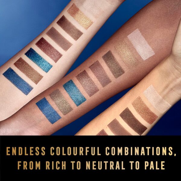 Max Factor Masterpiece Nude Palette - Contouring Eye Shadows - 8 Perfectly Paired Shades - Dual-Tip Applicator - 04 Peacock Nudes, 6.5g - Image 7