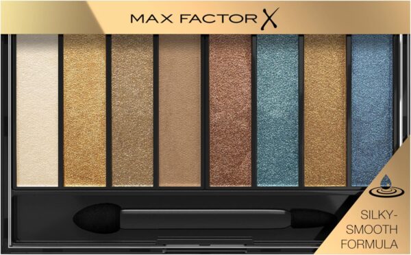 Max Factor Masterpiece Nude Palette - Contouring Eye Shadows - 8 Perfectly Paired Shades - Dual-Tip Applicator - 04 Peacock Nudes, 6.5g - Image 3