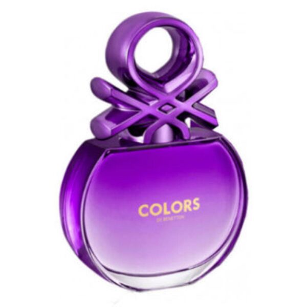 Benetton Colors Eau De Toilette Spray for Women, Purple, 50 ML.