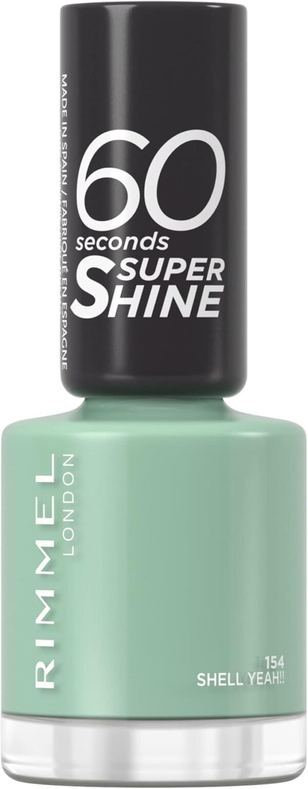 Rimmel London 60 Sec Nail Polish Lacquer – 154 – Shell Yeah,8 ML. - Image 2